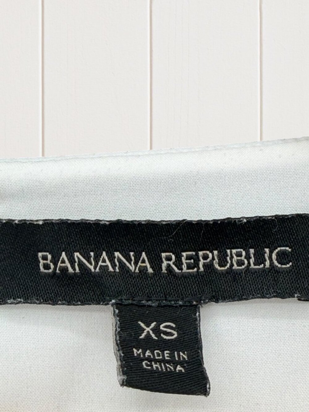 Banana Republic White Ladder Stitching Short Sleeve Blouse XS - Picture 2 of 5